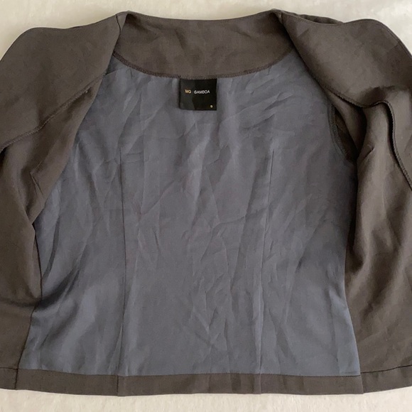 MG Gamboa | Clasp Closure Lined Layering Jacket Philippines Dark Gray (S) - Picture 6 of 15